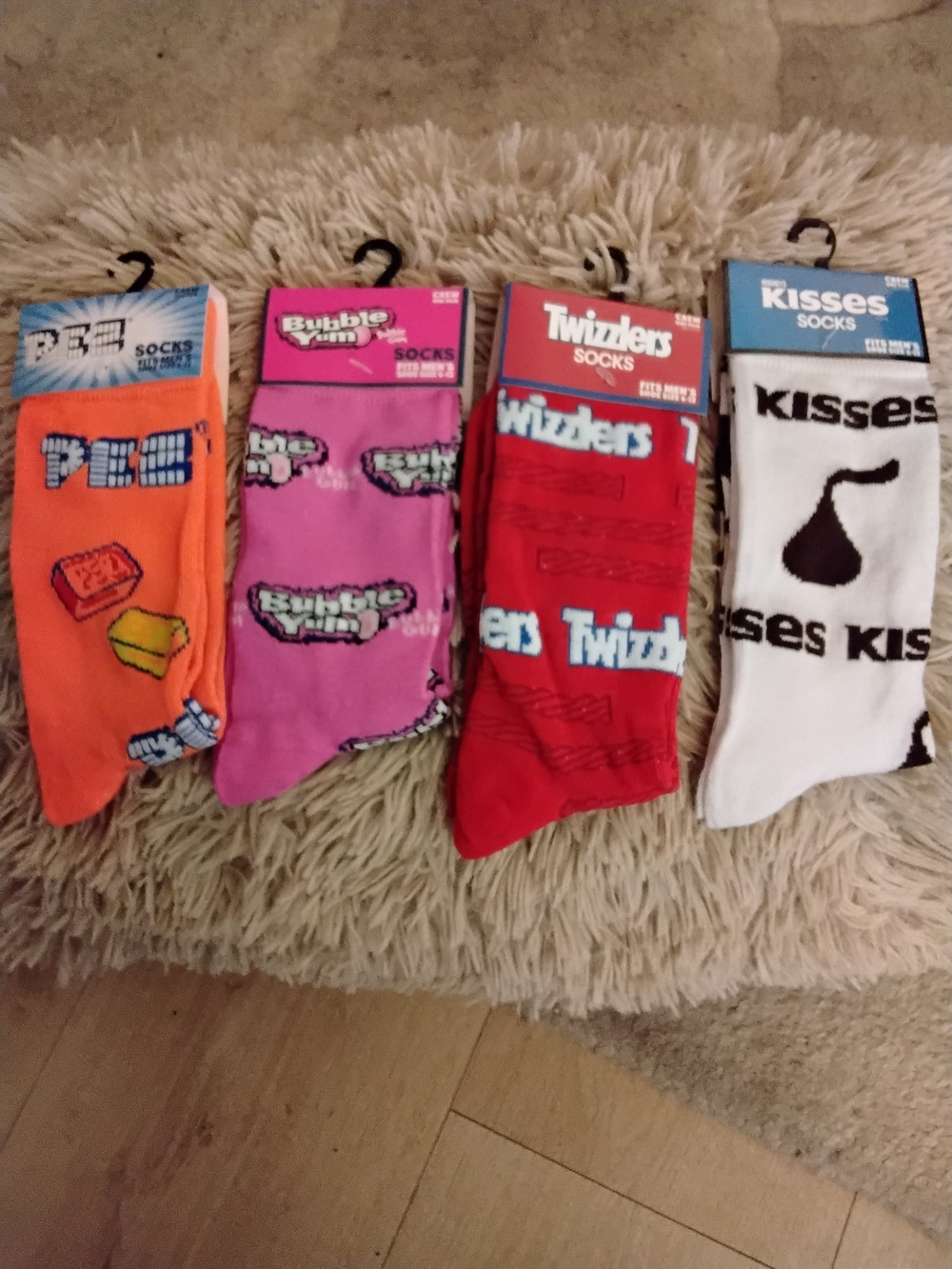 NWT unisex "Candy" Socks.  4 Pair.